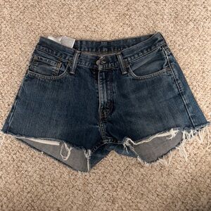 Levi's Dark Blue Jean Shorts